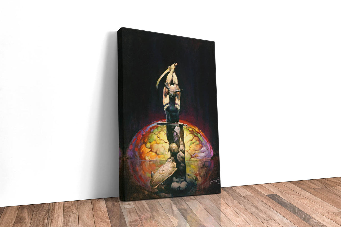 The Brain Large Wrap Around Canvas Frazetta Art Museum