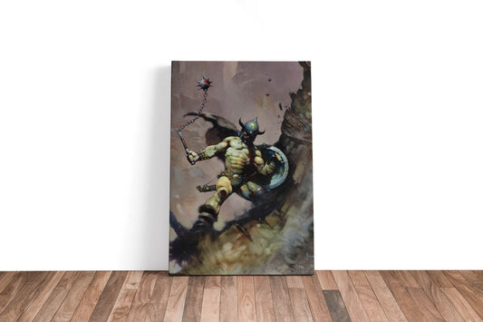 Warrior Ball and Chain Large Wrap Around Canvas