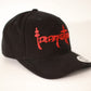 Frazetta Signature Hat Black with Red