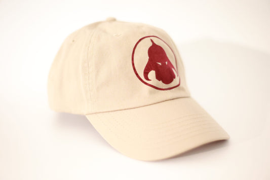 Death Dealer Hat- White and Maroon