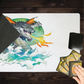 Inked Gaming Frazetta's Winged Dragon Playmat