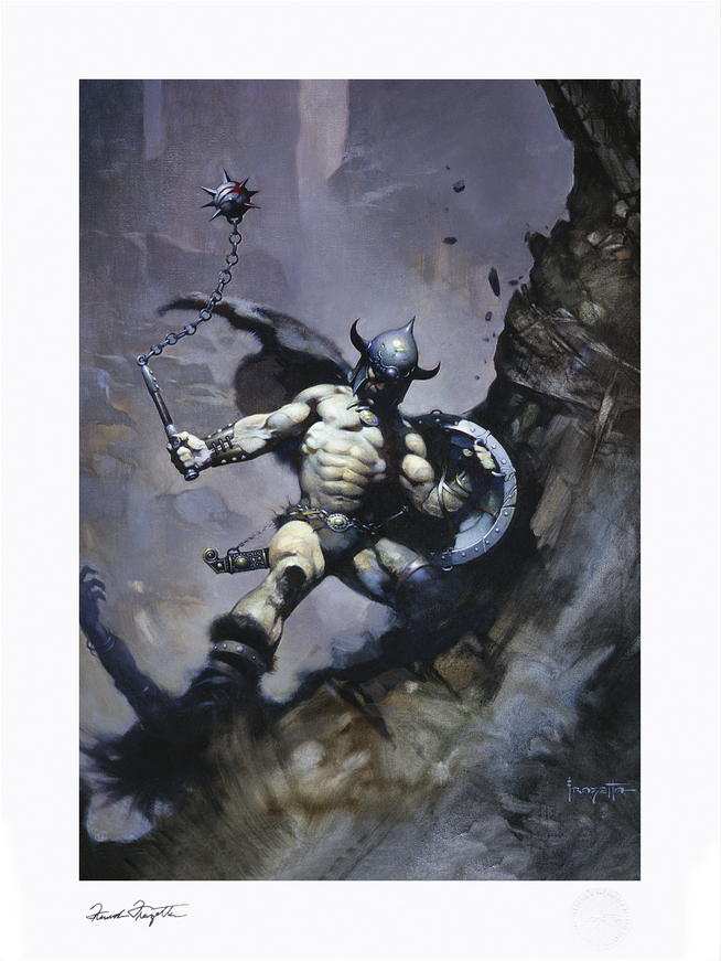 Sideshow Collectibles Warrior with Ball and Chain Fine Art Print