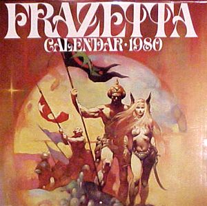 1980 Frazetta Paintings Calendar