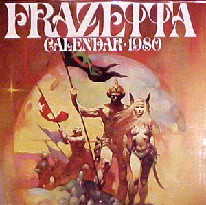 1980 Frazetta Paintings Calendar