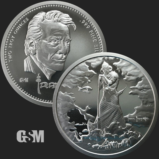 2oz Frazetta Death Dealer Silver Round .999 Fine