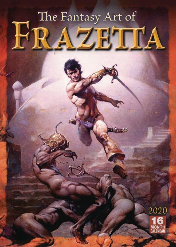 The Fantasy Art of Frazetta 2020 Wall Calendar 16-Month