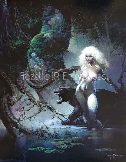 Princess and the Panther Framed Art