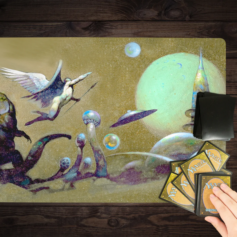 Inked Gaming Outerspace Dinosaur Playmat