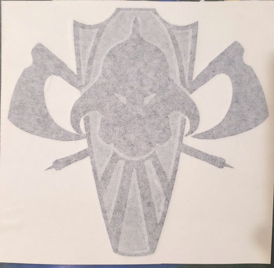 Sticker- Helmet, Axe, Shield