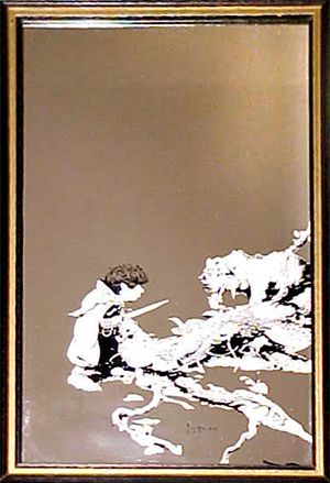Elf with Sword Mirror