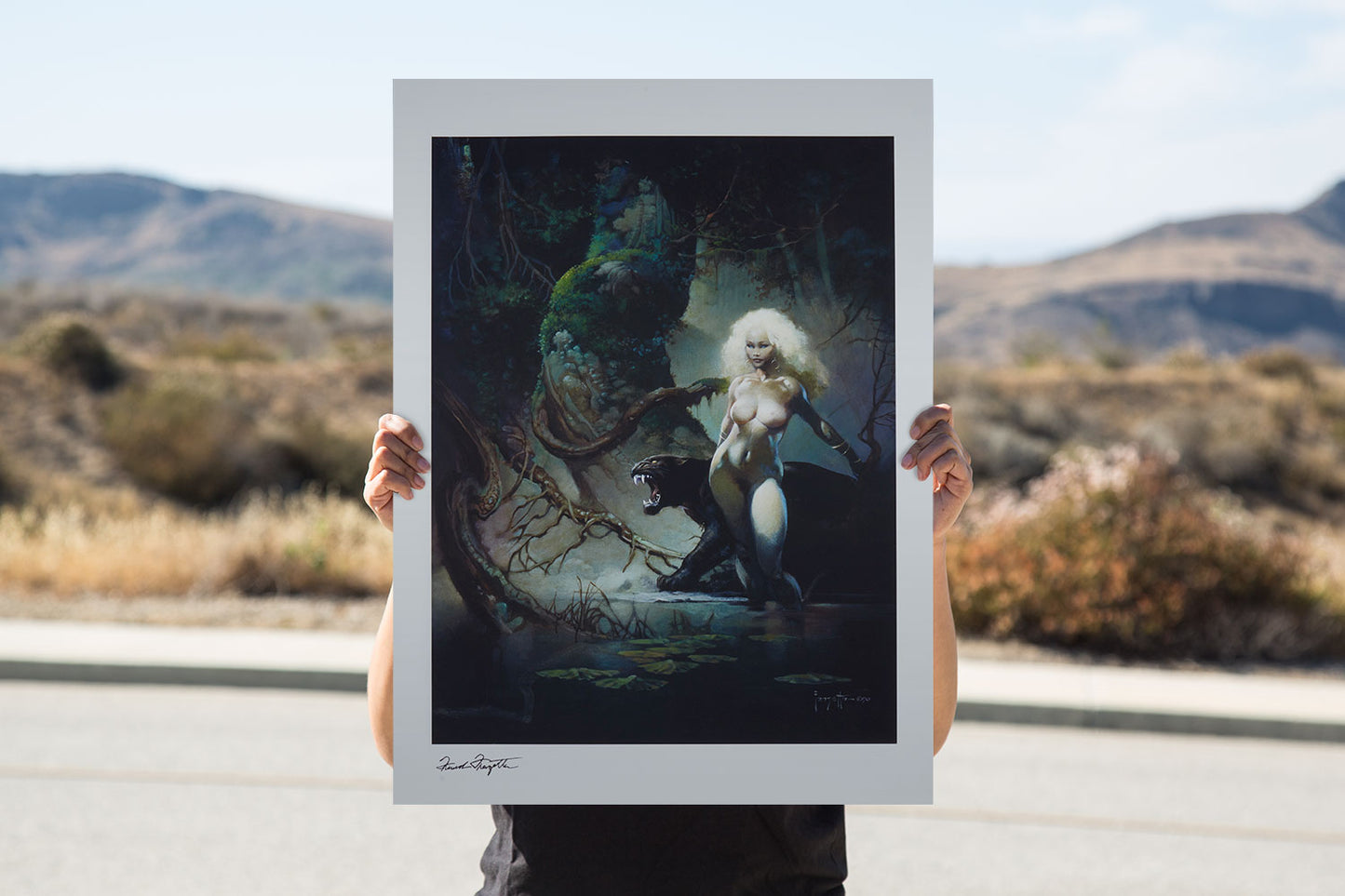 Sideshow Collectibles The Princess and the Panther Fine Art Print